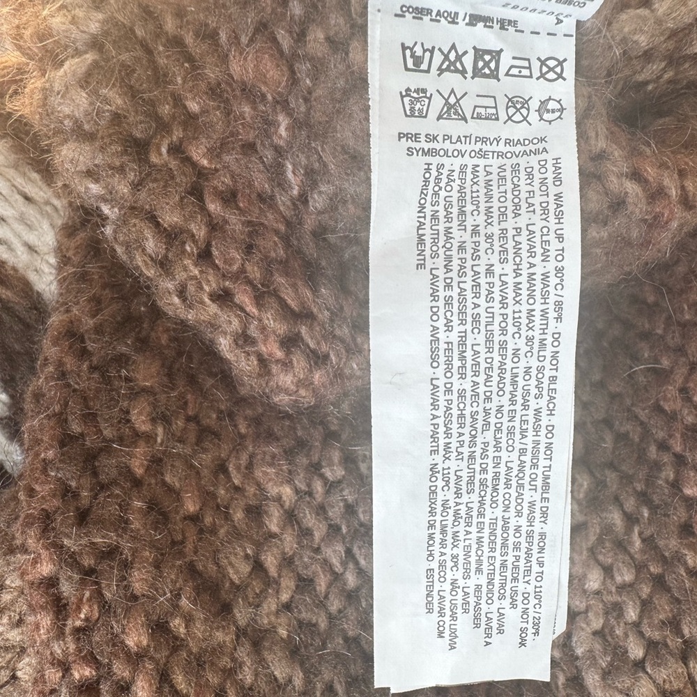 Mango Brown and White Patterned Sweater - Picture 8 of 13